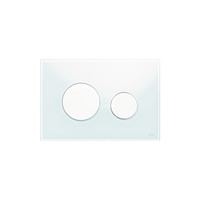 Przycisk spłukujący do stelaża (Mechaniczny) TECE loop szkło, kolor biały