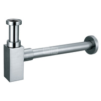 QUADRO syfon mosiężny G5/4, nikiel szczotkowany