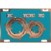 Przycisk uruchamiający Geberit Sigma21, przedni, uniwersalny, pierścienie: czerwone złoto