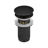 Zestaw odpływowy do umywalki PERFEXIM SPPMWK03OP czarny mat 2 3/4'', przycisk duży okrągły płaski