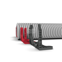 HEATPEX ARIA CONNECT Uchwyt do rury 63 mm Czerwony 100x1szt