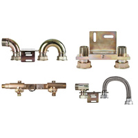 Monozłącze pod gazomierz G4/G6 130MM, GZ 5/4” X śrubunek 5/4” - z łukiem z prawej strony - do skrzynki SX600