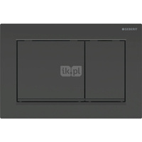 Przycisk uruchamiający Geberit Omega30, przedni/górny, czarny-czarny mat-czarny