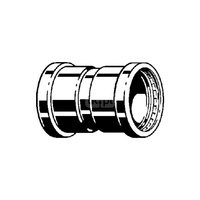 Mufa Prestabo VIEGA 1115XL Jednoczęściowy, stal (Ocynk galwaniczny/elektrolityczny) / stal, 108 mm (mz x mz), 145 mm z uszczelką