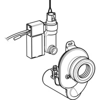 Elektroniczny natynkowy zawór spłukujący do pisuaru, zasilanie bateryjnie