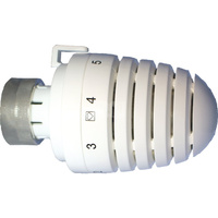 Głowica termostatyczna prosta HERZ Design D, zakres reg. 0-30'C, kolor biały