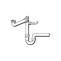 Pozyskiwacz przestrzeni-syfon rurowy przeznaczenie: zlewozmywak, nr wzoru 7850 G: 1½ DN: 50