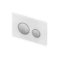 Przycisk spłukujący do stelaża (Mechaniczny) TECE loop szkło, kolor biały / chrom połysk