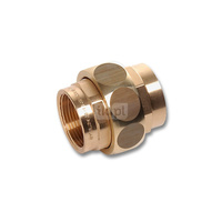 Śrubunek SANHA 272 trzyczęść., mosiądz, 1/2'' (GW)