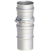 Rura dł. 150mm z zaworem zwrotnym 80 mm