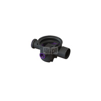 Wpust piwniczny z syfonem dwa dopływy DN 50, jeden dopływ DN 70 z zaślepką