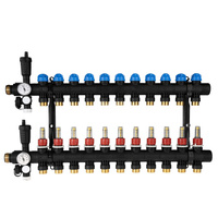 Rozdzielacz do ogrzewania podłogowego AFRISO ProCalida EF1 11-obieg. poliamid GZ 1'' x Euroconus 3/4''