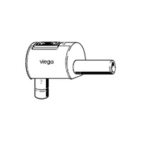 Zasuwa zwrotna, tworzywo sztuczne / biały do odpływów prysznicowych VIEGA 4995.2 DN 40