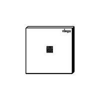 Przycisk uruchamiający do pisuaru Prevista Visign for More 200 spłukiwanie na podczerwień tworzywo sztuczne, szkło, drewno, nr wzoru 8620.2 płytka maskująca: tworzywo szt. chrom.