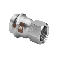 Przejściówka VIEGA 1712, stal nierdzewna / stal nierdzewna, 35 mm x 1'' (zz x gw)