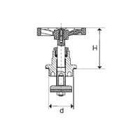 Głowica kompletna, do zaworów przelot. M83, M125 3"