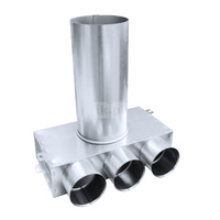 Skrzynka rozprężna TopFlex Metal 3-króćcowa, DN125/L280/przyłącza 3 x DN75