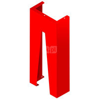 Podpora 920x390x225 do szaf 2B2 gł. 240 (jedna podpora), wys. 520±100mm, kolor czerwony RAL3000