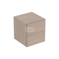 Geberit ONE Szafka boczna, B45cm, H49.2cm, T47cm, z dwoma szufladami, dąb