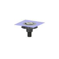 Wpust Ecoguss, DN80, odpł. pionowy, z nasadką Variofix i kratką szczel/ramą nierdz. 120x120