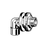 Przepust ścienny VIEGA 3426 Jednoczęściowy, brąz / brąz, 1/2'' (lw x gwm), 30 mm