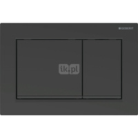 Przycisk uruchamiający Geberit Omega30, przedni/górny, czarny mat-czarny-czarny mat, easy-to-clean