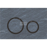 Przycisk uruchamiający Geberit Sigma21, przedni, łupek Mustang, pierścienie: czarny chrom