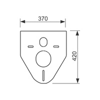 Podkładka izolacyjna do miski ustępowej i bidetu TECE profil