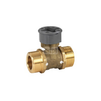 Regulacyjny zawór kulowy, 2-drogowy, DN15 , G1", kvs=4 m³/h, bez napędu (MVN)