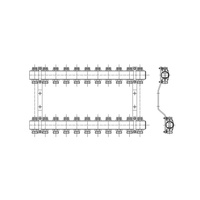 PHA-109 3-obwodowy PN10 Rozdzielacz CuZn