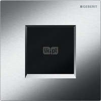 Elektroniczny zawór spłukujący Geberit do pisuaru, zasilanie bateryjne, Typ 30, chrom szczotk.-chrom bł.