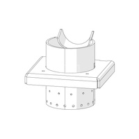 Kołnierz palnika żaroodporny PELLUX Slim 12