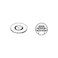 Advantix-ruszt Visign RS15 1-warstwowe szkło bezpieczne (ESG), nr wzoru 4976.31 fi: 110 H: 5 wykonanie: szkło przejrzyste/czarny