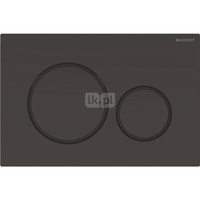 Przycisk uruchamiający Geberit Sigma20, przedni, czarny-czarny mat-czarny