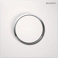 Pneumatyczny zawór spłukujący Geberit do pisuaru, ręczny, Typ 10, biały-chrom bł.-biały