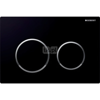 Przycisk uruchamiający Geberit Kappa21, przedni/górny, czarny-chrom bł.-czarny