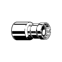 Złącze Megapress VIEGA 4215.1 redukcja Jednoczęściowy, stal (Cynk/nikiel) / stal, 1 1/2'' x 3/4'' (kw x mz), 105 mm z uszczelką