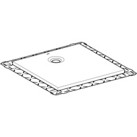 Brodzik kwadratowy Geberit Olona 100x100 cm, biały