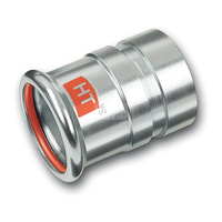 Nypel SANHA Therm Industry, stal (Cynk/nikiel), 35 mm x 42,4 mm (zw x GW)