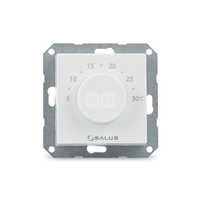 Przewodowy, podtynkowy, elektroniczny regulator temperatury - dobowy, 230V, biały, montaż do ramki 55x55