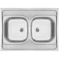 Deante Tango Zlewozmywak 2-komorowy bez ociekacza - dekor