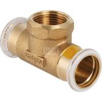 Trójnik GEBERIT Mapress Kupfer Gas przejściowy, do gazu mosiądz 15 mm x 1/2'' x 15 mm (mufa zaciskowa x GW x mufa zaciskowa)