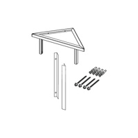 Mocowanie stelaża do ściany masywnej pod kątem 45 stopni TECE profil