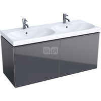 Szafka pod umywalkę GEBERIT Acanto, 2 szuflady, kolor lava szer.120mm