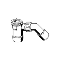 Duoplex-odpływ jednostka funkcyjna nr wzoru 6934.1 DN: 40/50 do brodzików z otworem odpływowym fi 52