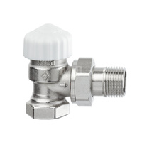 Zawór term. z bezstopniową nastawą wstępną od 1 do 8, Calypso exact DN 20, skrócony, kątowy