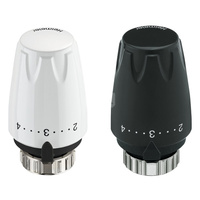 Głowica termostatyczna DX na RA z dolnym ograniczeniem wartości nastaw 2-5. Zakres nastaw temp. 16 st.C do 28 st.C