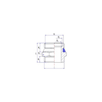Nypel RUMET mosiądz 1'' x 1'' (GZ x GZ), z uszczelką, 34 mm