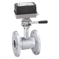 Dwudrożny zawór kulowy z napędem z ręcznym otwieraniem. Przyłącza kołnierzowe PN16 DN80 24V