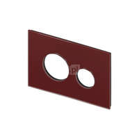 Przycisk spłukujący do stelaża (Mechaniczny) TECE loop - obudowa szkło, kolor rubinowa czerwień